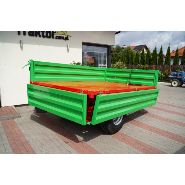 Jednonápravový poľnohospodársky príves 3,5T s kiperom P-3530 4FARMER