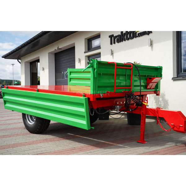 Remolque agrícola monoeje 3,5T con kiper P-3530 4FARMER