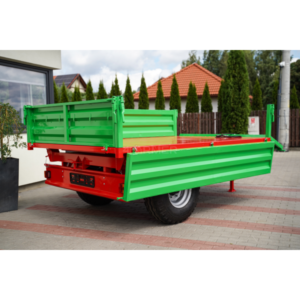 Przyczepa rolnicza jednoosiowa 3,5T z kiprem P-3530 4FARMER