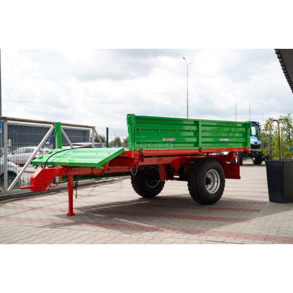 Remorque agricole mono-essieu 3,5T avec kiper P-3530 4FARMER