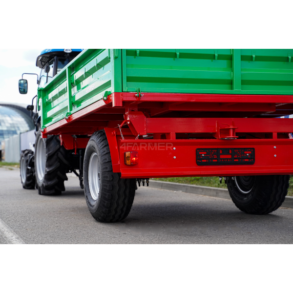 Remolque agrícola monoeje 3,5T con kiper P-3530 4FARMER