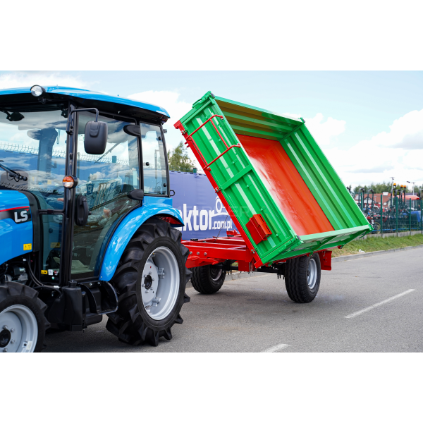 Remolque agrícola monoeje 3,5T con kiper P-3530 4FARMER