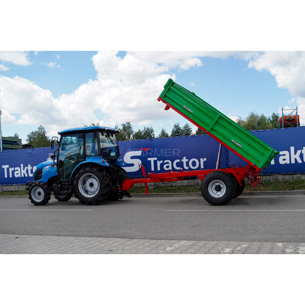 Einachsiger landwirtschaftlicher Anhänger 3,5T mit Kipper P-3530 4FARMER