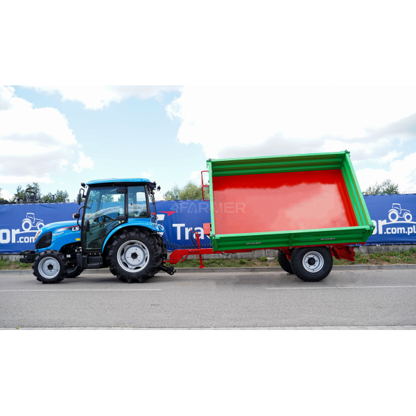 Remolque agrícola monoeje 3,5T con kiper P-3530 4FARMER
