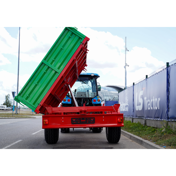 Remolque agrícola monoeje 3,5T con kiper P-3530 4FARMER