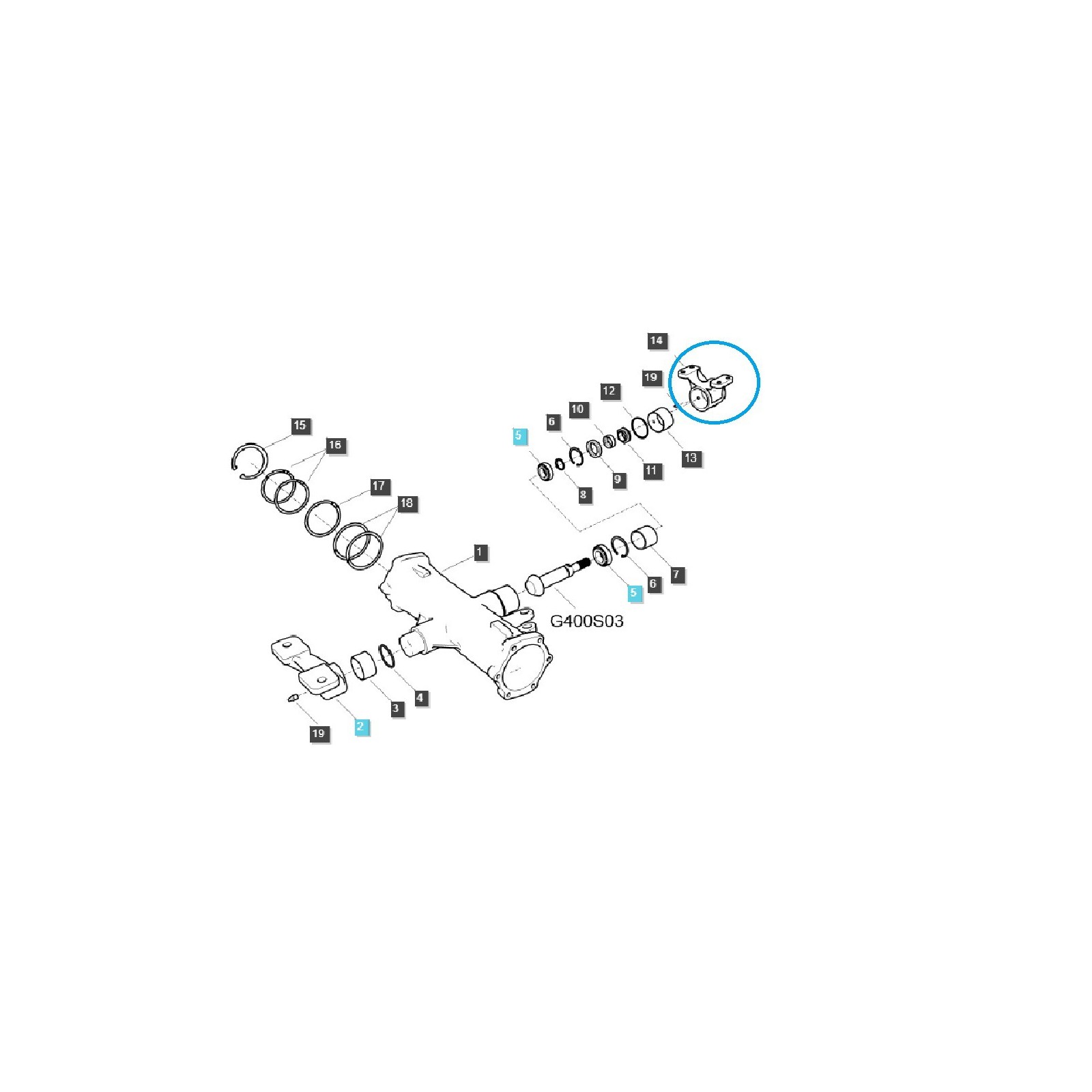 Mounting - bracket / TRG400 / LS Tractor / 40405450
