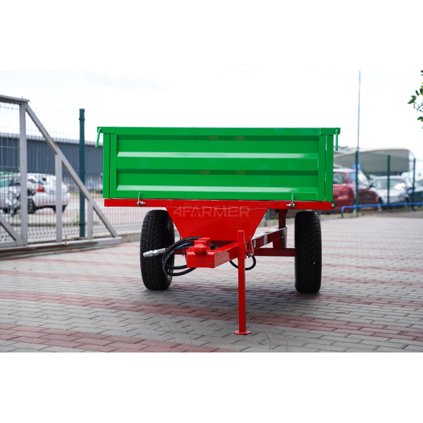 Jednonápravový zemědělský přívěs 1T s kiperem P-2000/1 4FARMER