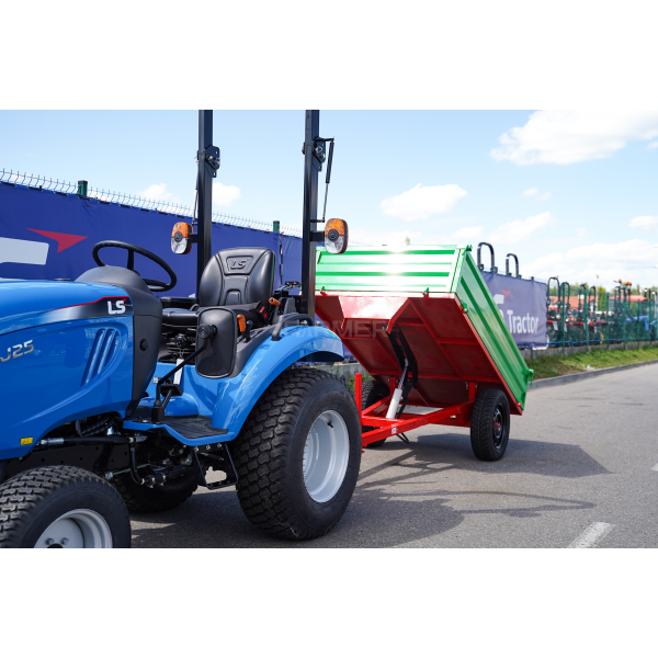Single-axle agricultural trailer 1T with kiper P-2000/1 4FARMER
