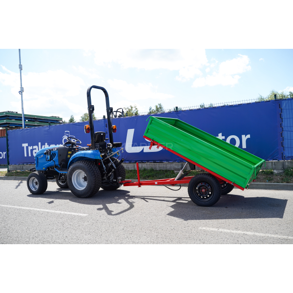 Remolque agrícola monoeje 1T con kiper P-2000/1 4FARMER