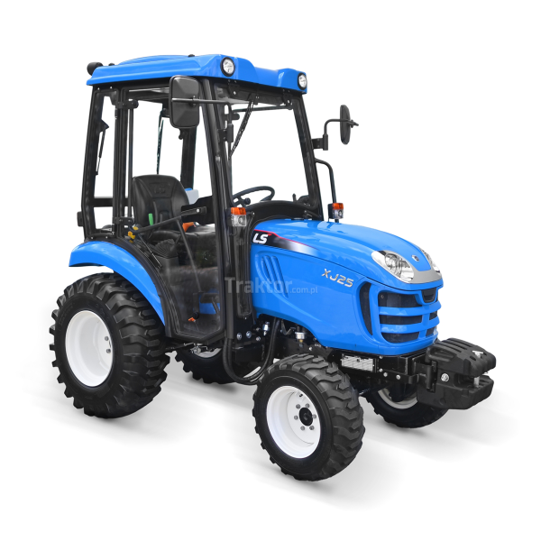 Tractor LS XJ25 MEC con cabina y neumáticos industriales
