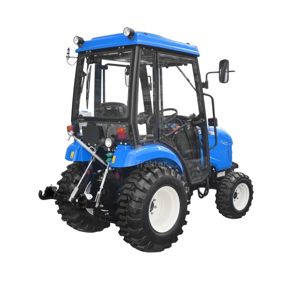 Tractor LS XJ25 MEC con cabina y neumáticos industriales
