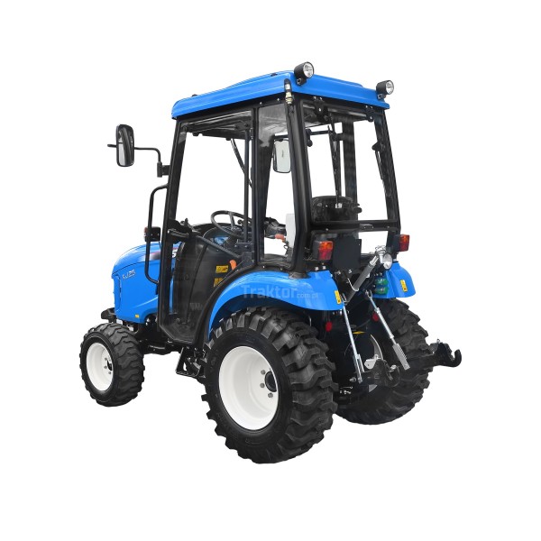 Tractor LS XJ25 MEC con cabina y neumáticos industriales