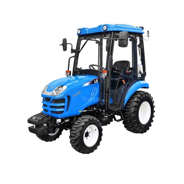Tractor LS XJ25 MEC con cabina y neumáticos industriales