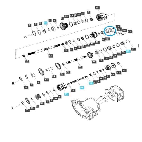 Hydraulické puzdro / Traktor LS / č. 40200574