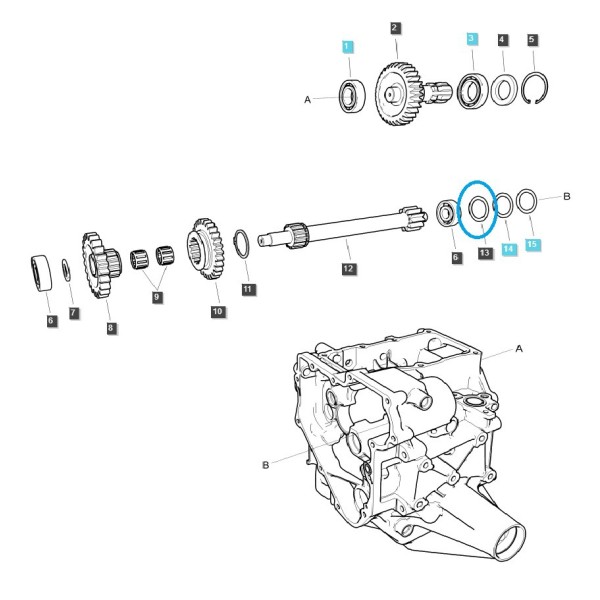Podkładka dystansowa 0.3T / LS Tractor 40359968