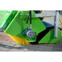 Hydraulický zametač 120 cm za traktor s košom a nádobou na zavlažovanie