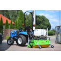 Hydraulický zametač 120 cm za traktor s košom a nádobou na zavlažovanie