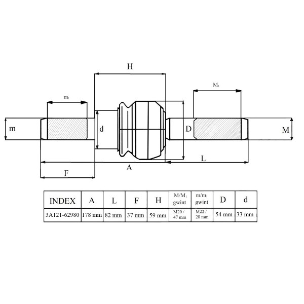 Riadiaca tyč riadenia, 33A022-92972, M5000, Kubota M5000, Kubota M5040, Kubota M5140, Kubota M6040, Kubota