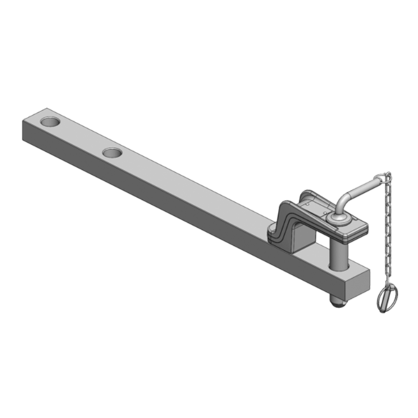 Upper hitch drawbar for LS MT7 Scharmueller