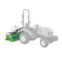 Traktor LS XJ25 MEC s pneumatikami na trávu
