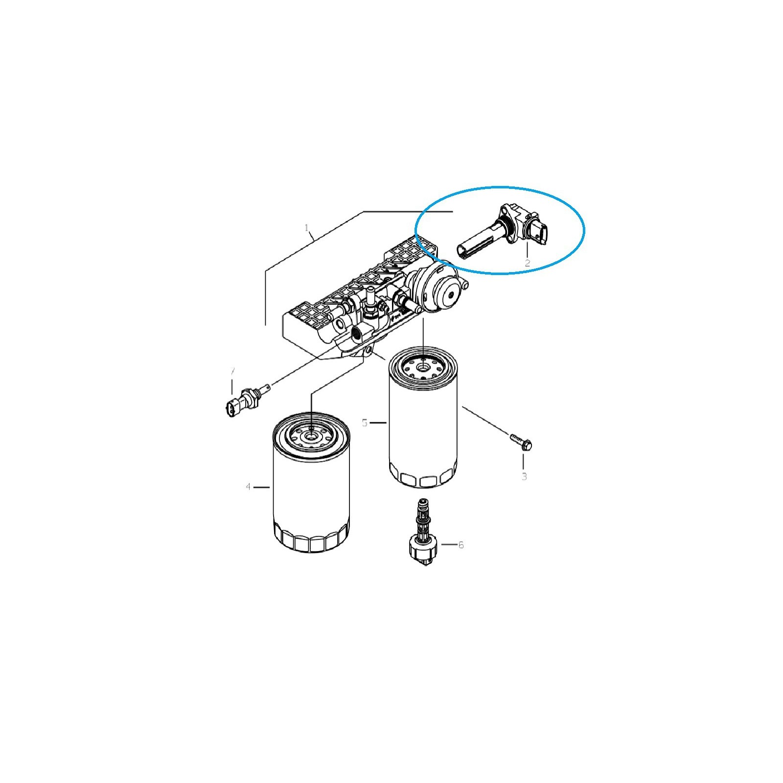 IVC/CNH / LS Tractor Fuel Heater / No. 40344660