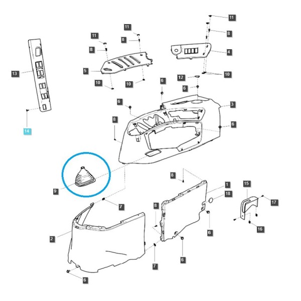 Cubierta - plumero - gato / TRG869 / LS Tractor / 40354719