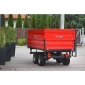 Two-axle agricultural trailer 2.5T with kiper and extensions 4FARMER