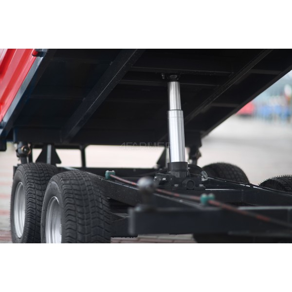 Two-axle agricultural trailer 2.5T with kiper and extensions 4FARMER