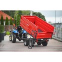 Przyczepa rolnicza dwuosiowa 2,5T z kiprem i nadstawkami 4FARMER | Traktor.com.pl