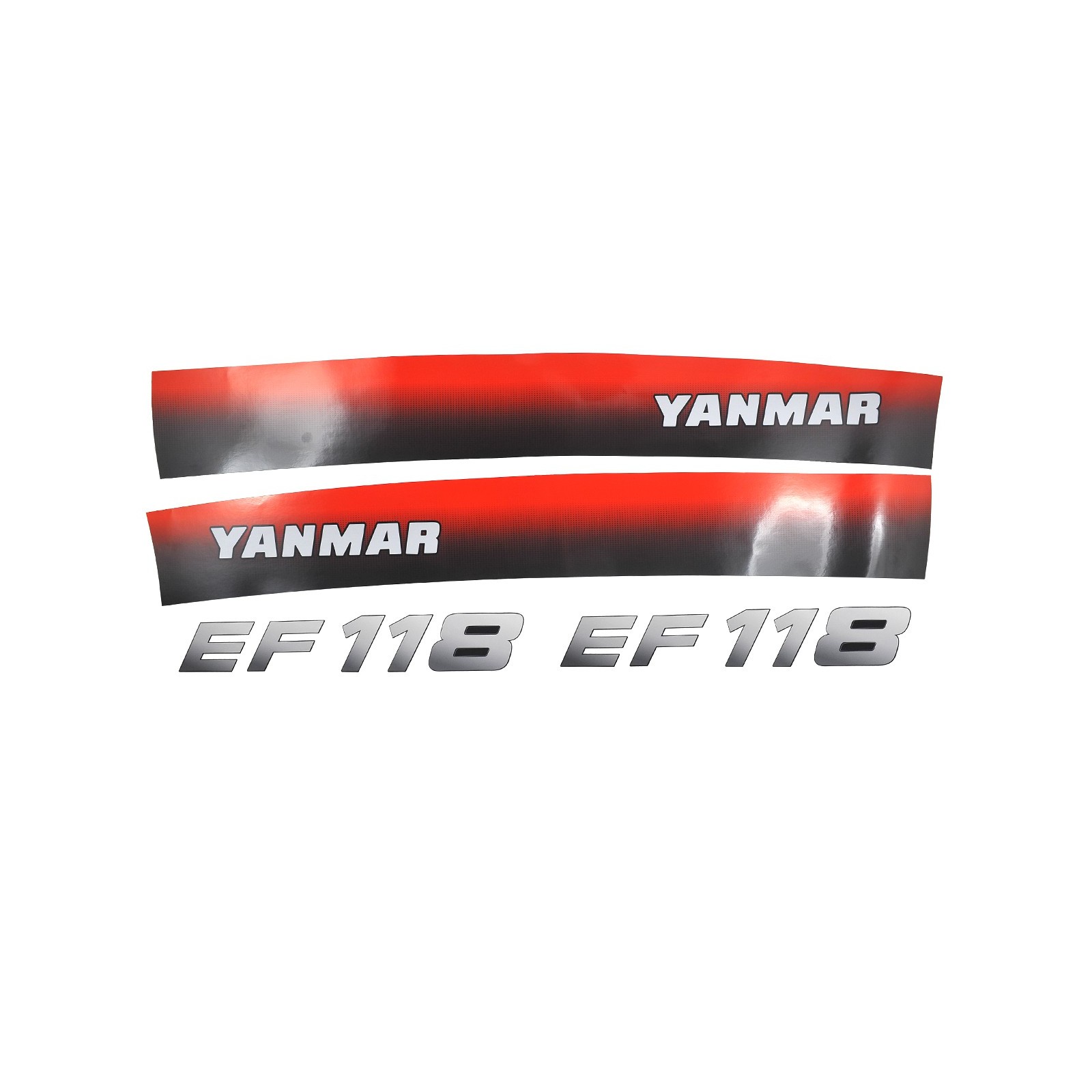 Yanmar EF118, Yanmar EF 118, EF118, EF 118 stickers