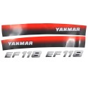 Pegatinas Yanmar EF118, Yanmar EF 118, EF118, EF 118