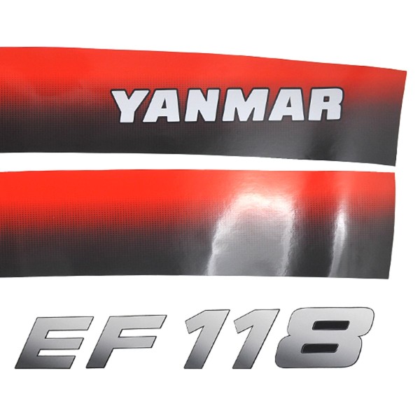 Yanmar EF118, Yanmar EF 118, EF118, EF 118 stickers