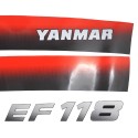 Pegatinas Yanmar EF118, Yanmar EF 118, EF118, EF 118