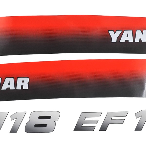Pegatinas Yanmar EF118, Yanmar EF 118, EF118, EF 118