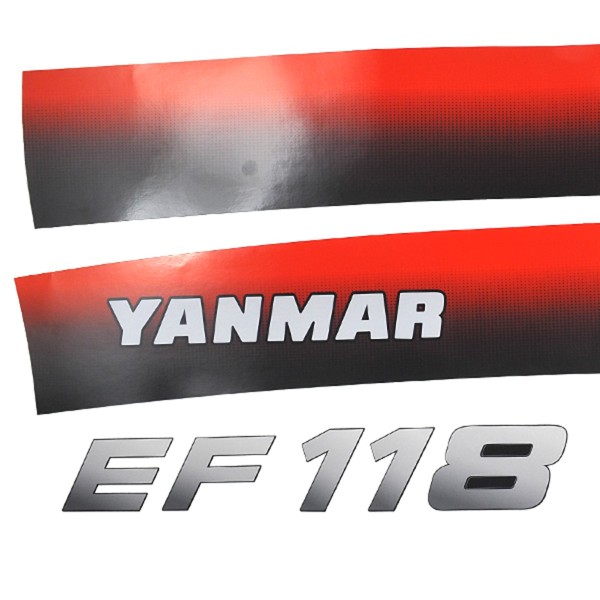 Naklejki Yanmar EF118, Yanmar EF 118, EF118, EF 118