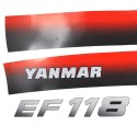 Yanmar EF118, Yanmar EF 118, EF118, EF 118 Aufkleber