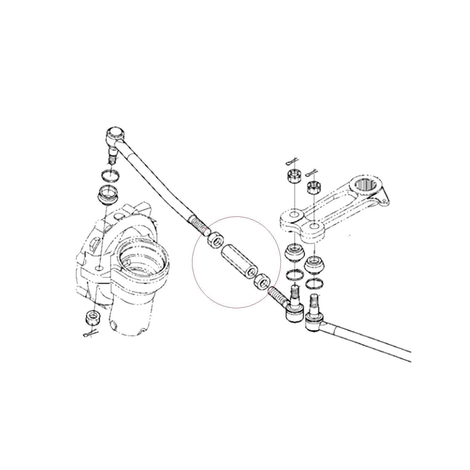 Steering linkage, tie rod ends, tie rod end, 5-15-249-06, 32570