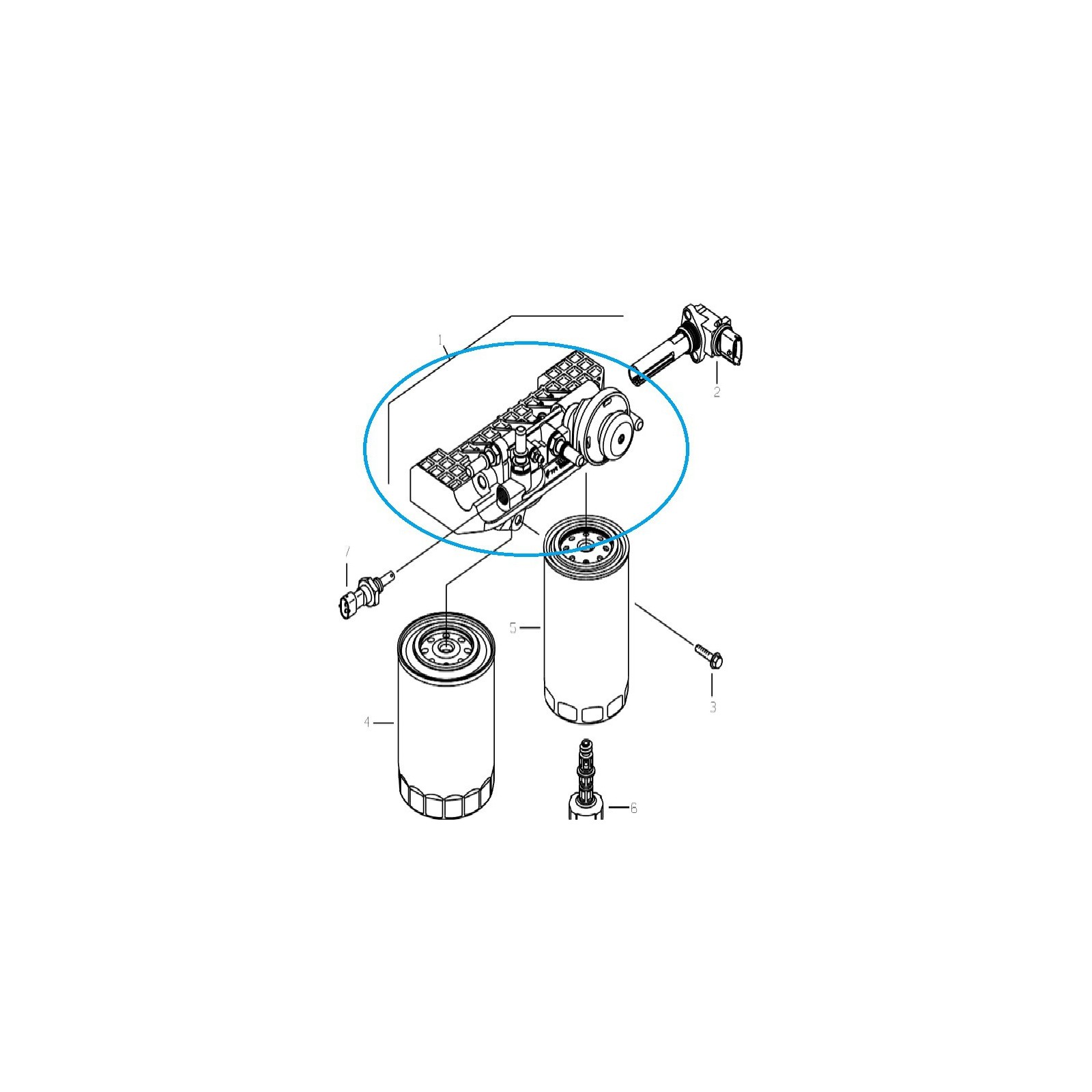 Korpus filtra paliwa IVC / LS Tractor / nr 40344729 | Traktor.com.pl