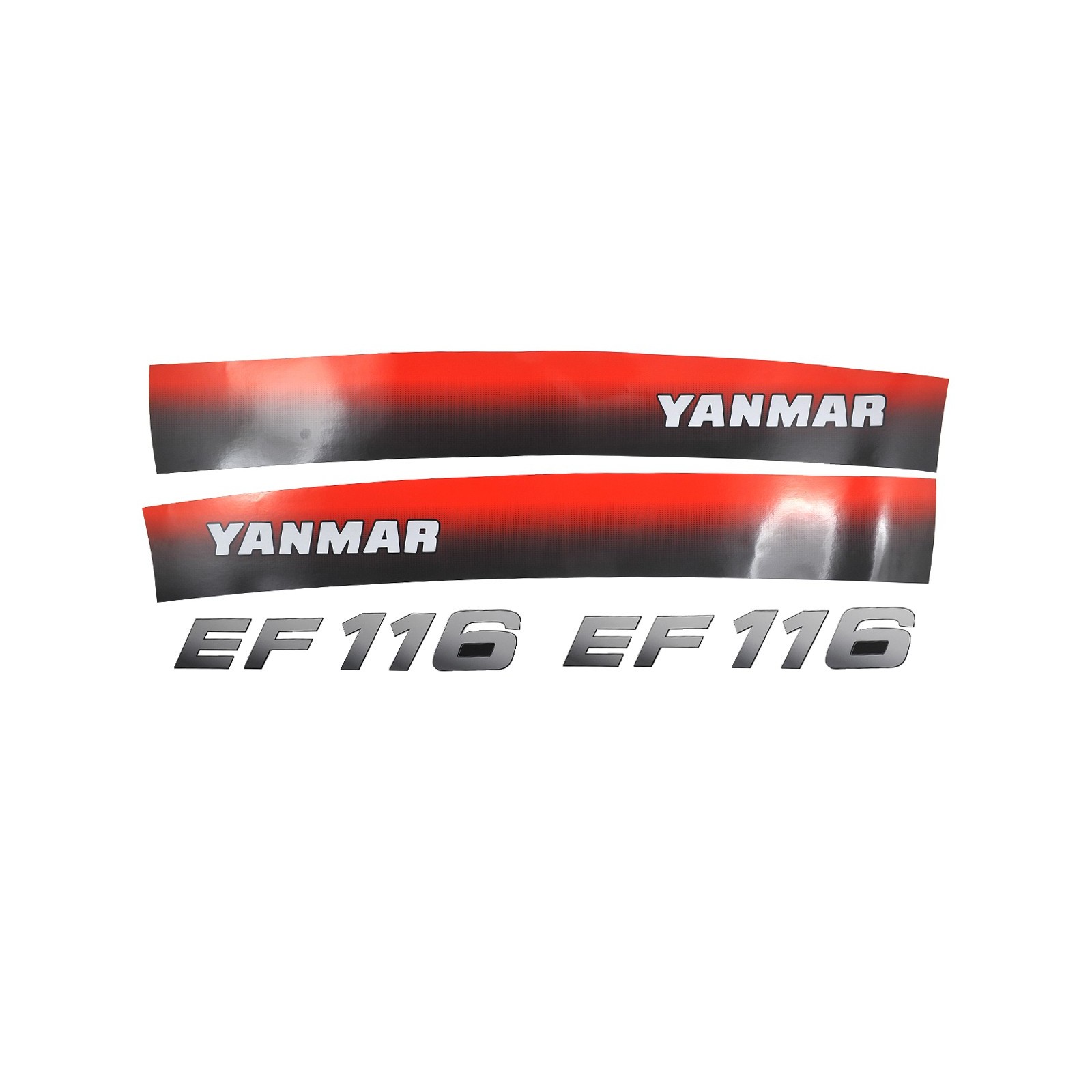 Naklejki Yanmar EF116, Yanmar EF 116, EF116, EF 116
