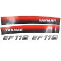 Yanmar EF116, Yanmar EF 116, EF116, EF 116 stickers