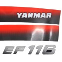 Yanmar EF116, Yanmar EF 116, EF116, EF 116 stickers