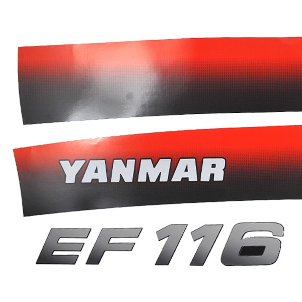 Naklejki Yanmar EF116, Yanmar EF 116, EF116, EF 116