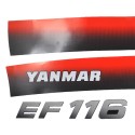 Yanmar EF116, Yanmar EF 116, EF116, EF 116 stickers