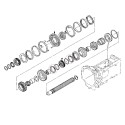 Gear synchronization ring, 36T, 3F740-28450, M4700, M4800, M4900, M5400, M5640, M6800, M7040, M8200, M9000