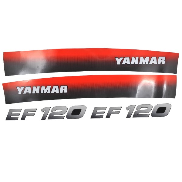 Pegatinas Yanmar EF120, Yanmar EF 120, EF116, EF 120