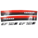 Autocollants Yanmar EF120, Yanmar EF 120, EF116, EF 120