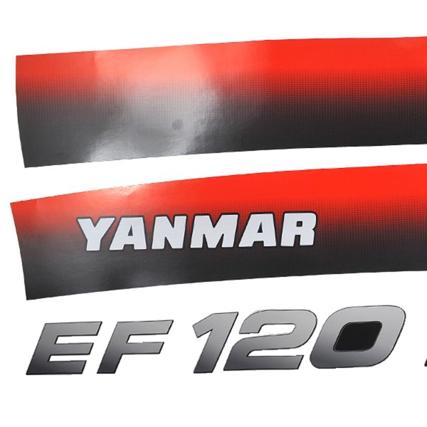 Autocollants Yanmar EF120, Yanmar EF 120, EF116, EF 120