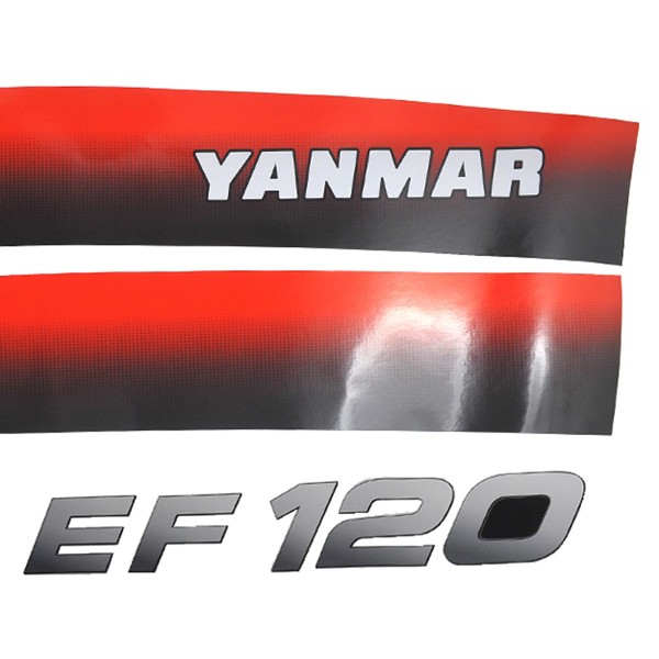 Pegatinas Yanmar EF120, Yanmar EF 120, EF116, EF 120
