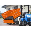 Two-axle agricultural trailer 2.5T with tipper and extensions 4FARMER