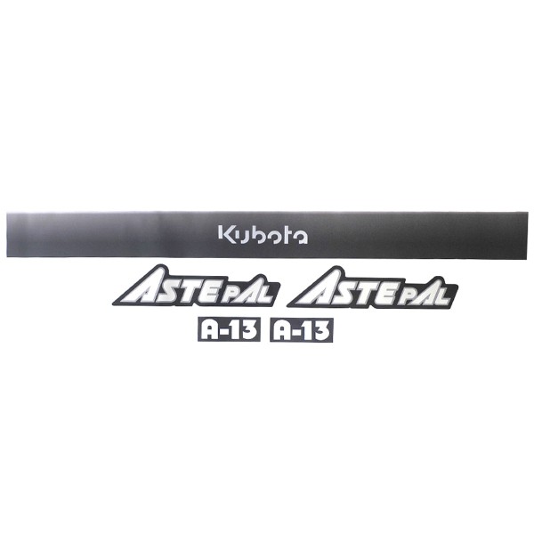 Kubota Aste A-13 stickers, Kubota Aste A13